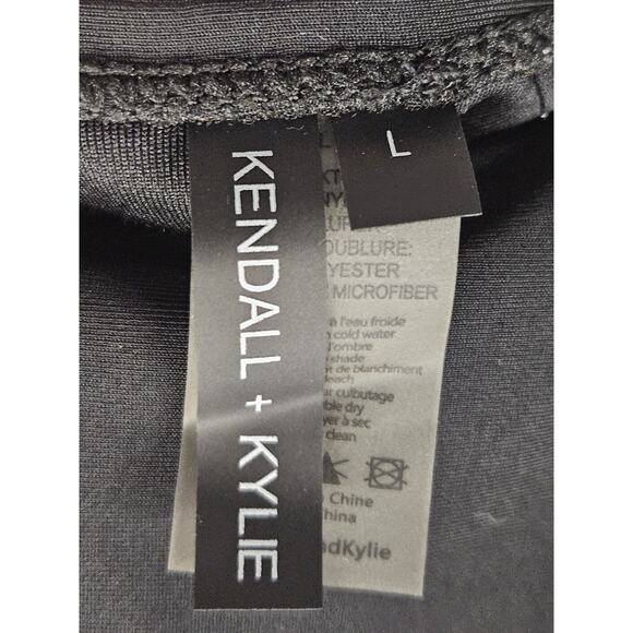 Kendall + Kylie 283915 Women's Band One-Piece Swimsuit, Size Large Classic - Picture 6 of 7